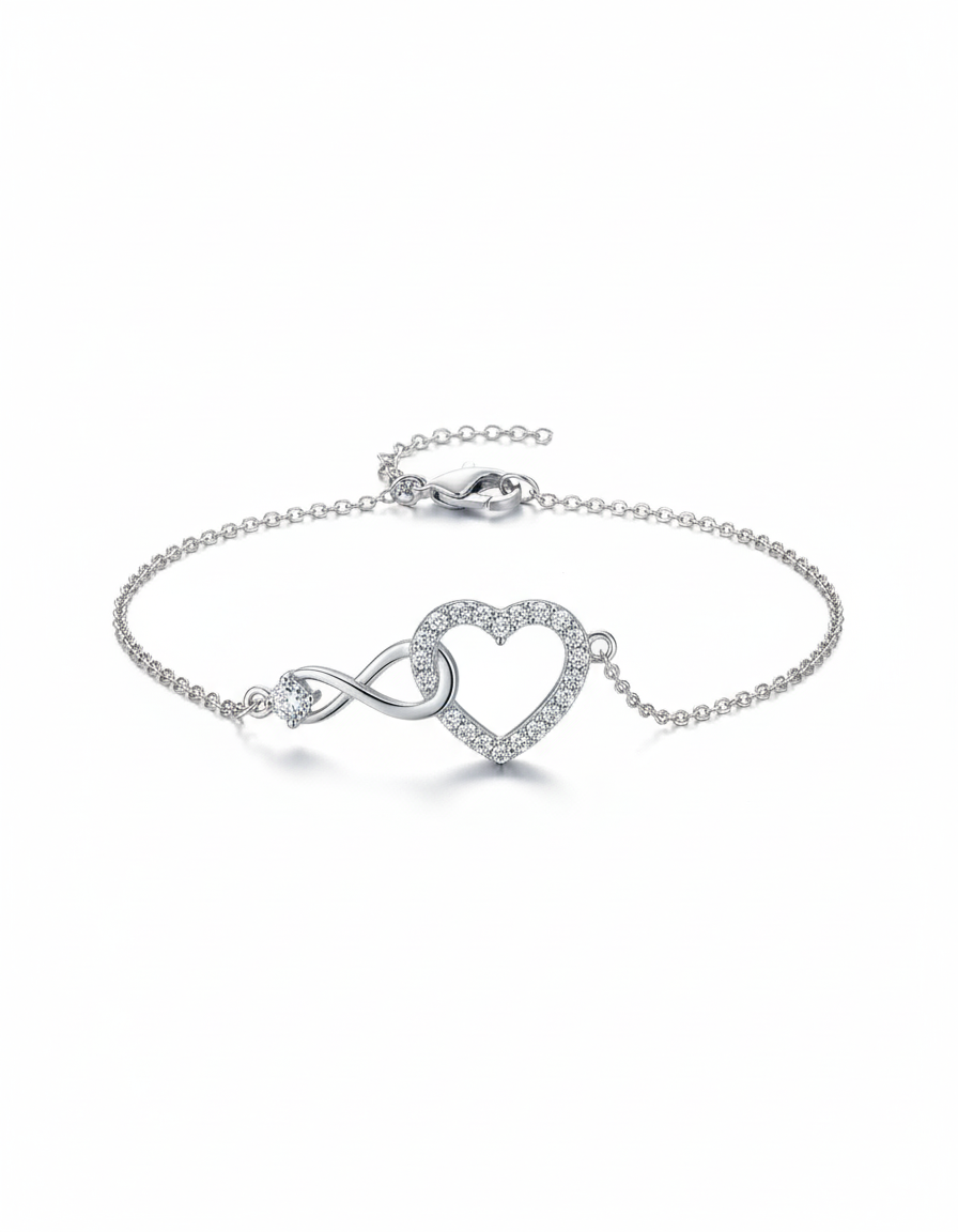 Heart Infinity Bracelet