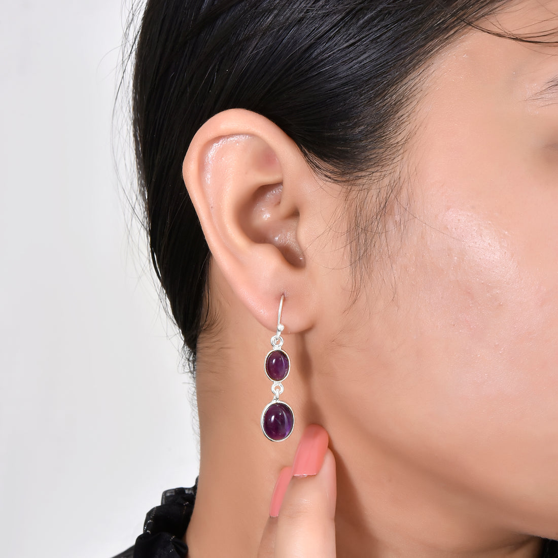 Purple Amethyst Drop & Dangle Earrings