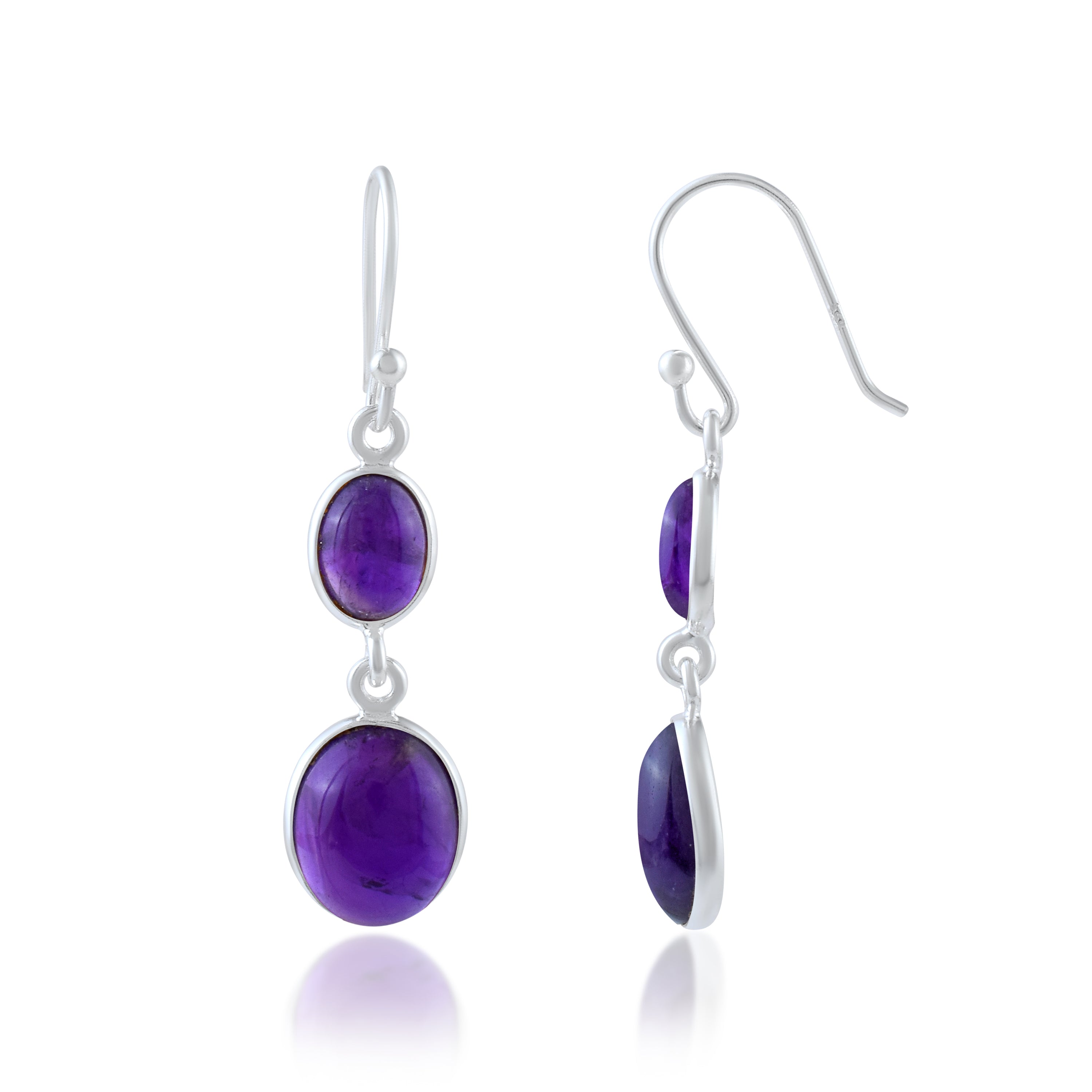 Purple Amethyst Drop & Dangle Earrings