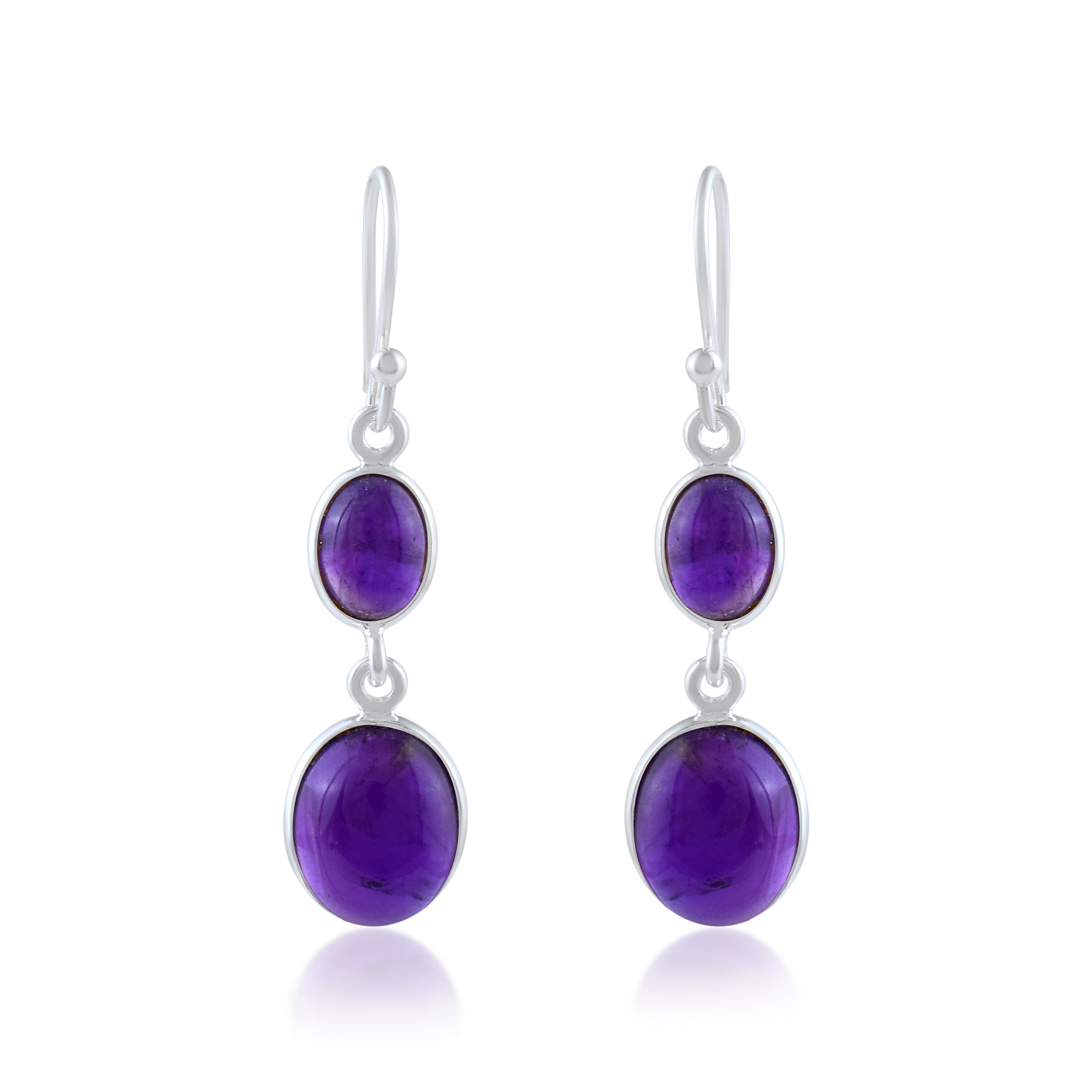 Purple Amethyst Drop & Dangle Earrings