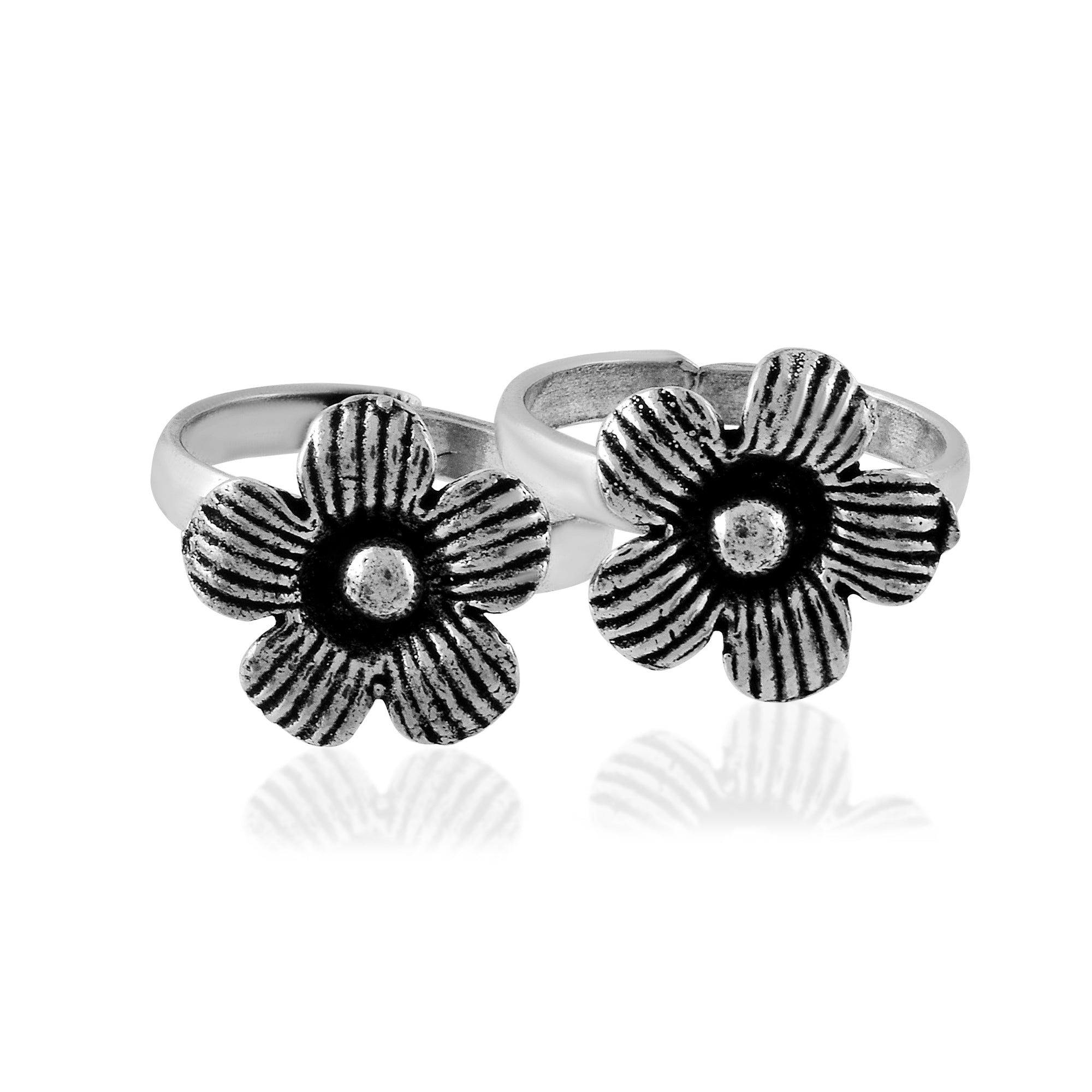 Oxidized Bold Flower Bichiya