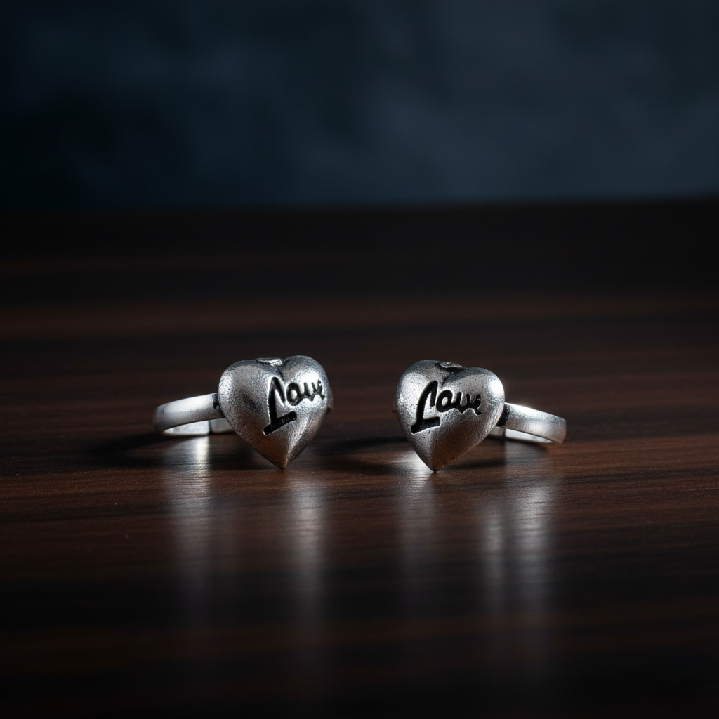 Romantic Statement Silver Toe Jewelry