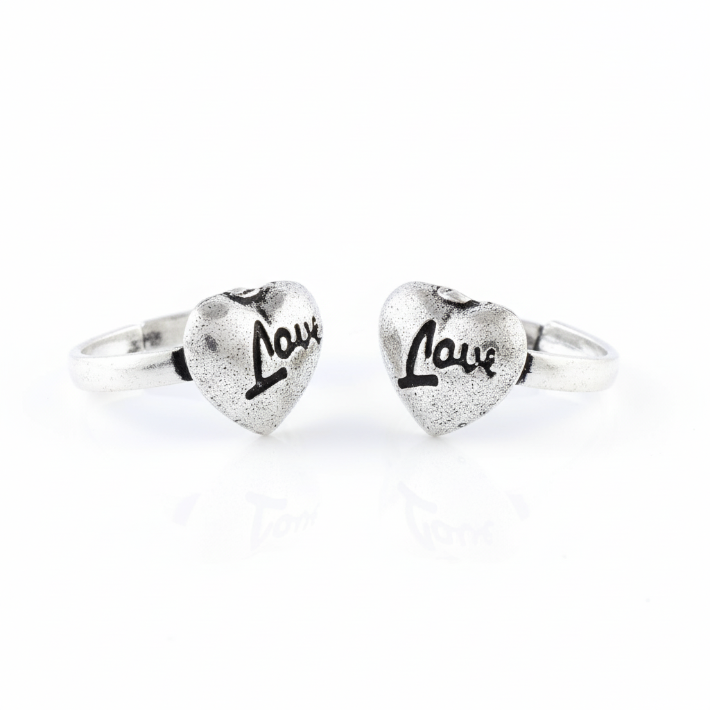 Romantic Statement Silver Toe Jewelry