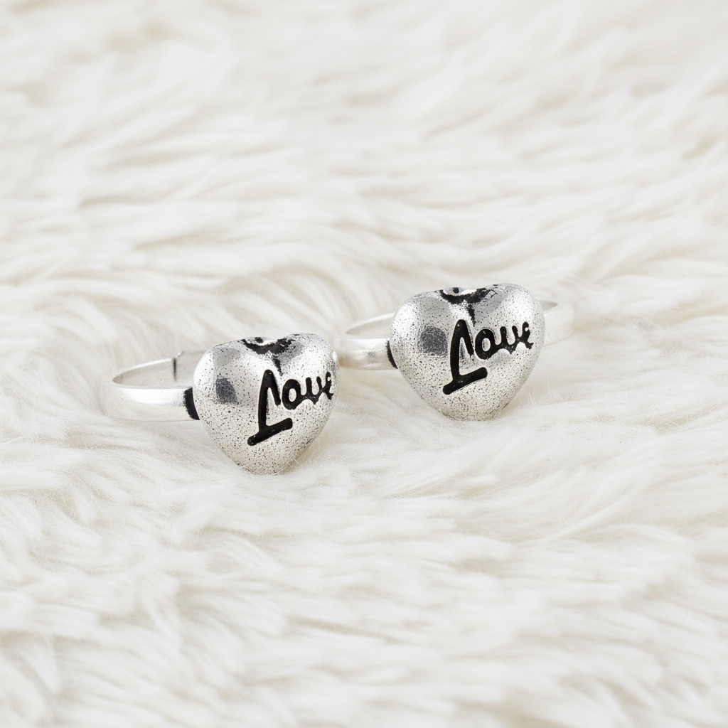 Romantic Statement Silver Toe Jewelry