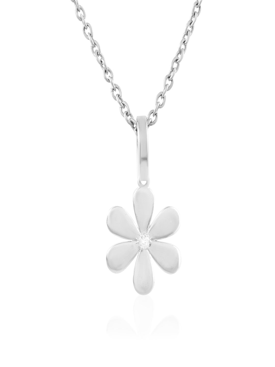 Silver Floral Blossom Pendant