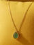 Gold Emerald Pear Drop Gold Plated Pendant