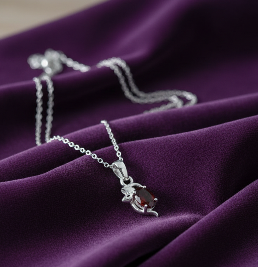 Natural Garnet Designer Necklace