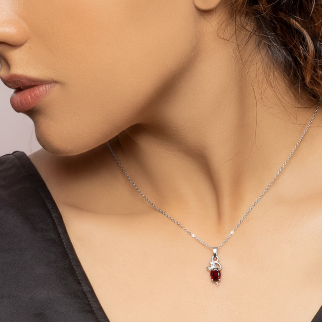 Natural Garnet Designer Necklace