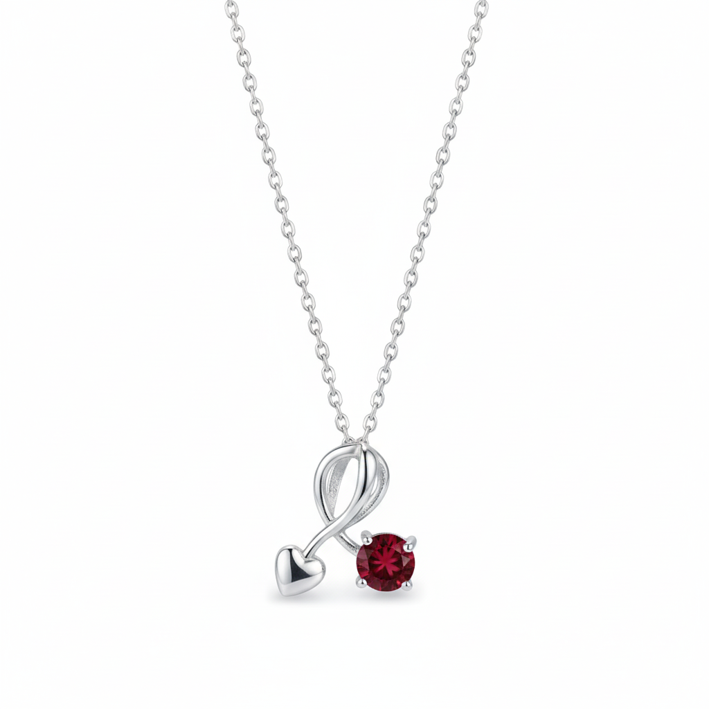 Red Garnet Eternal Love Necklace