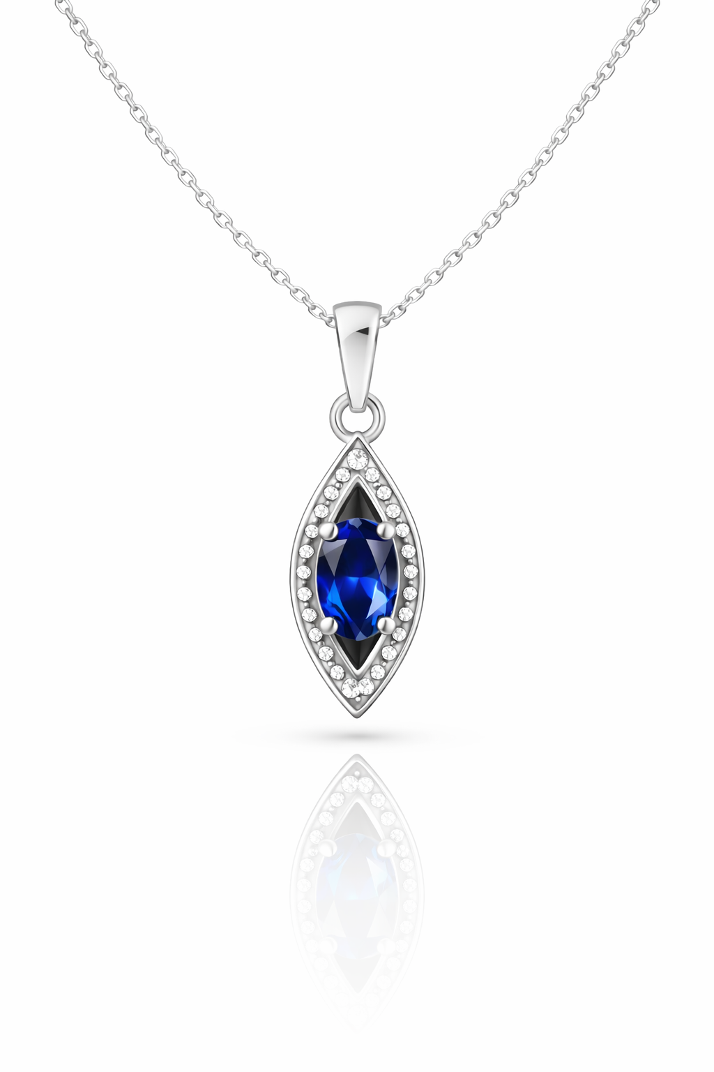 Midnight Lapis Lazuli Silver Necklace