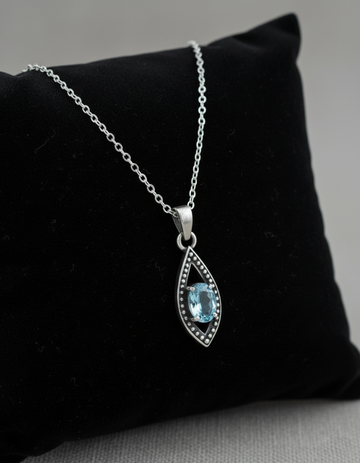 Lapis Lazuli Silver Necklace