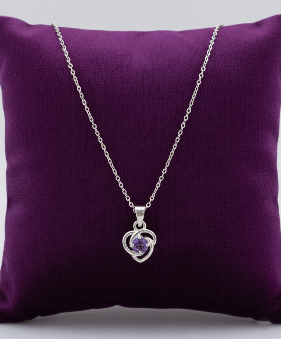 Dainty Sterling Silver Symbolic Love Necklace