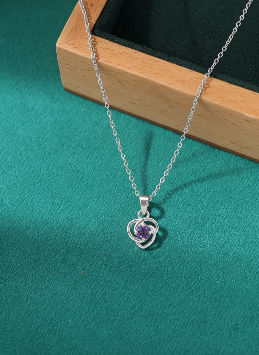 Dainty Sterling Silver Symbolic Love Necklace