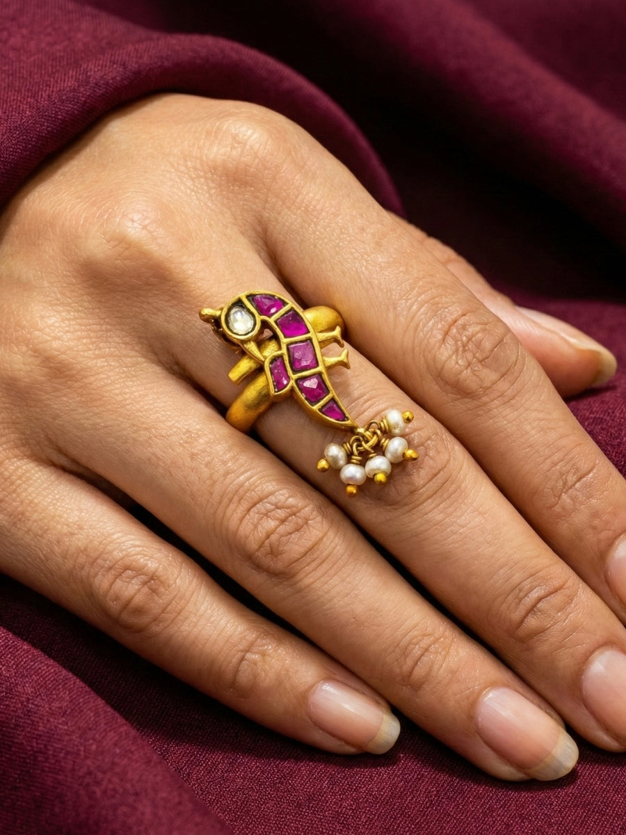 Kundun Bird Statement Ring