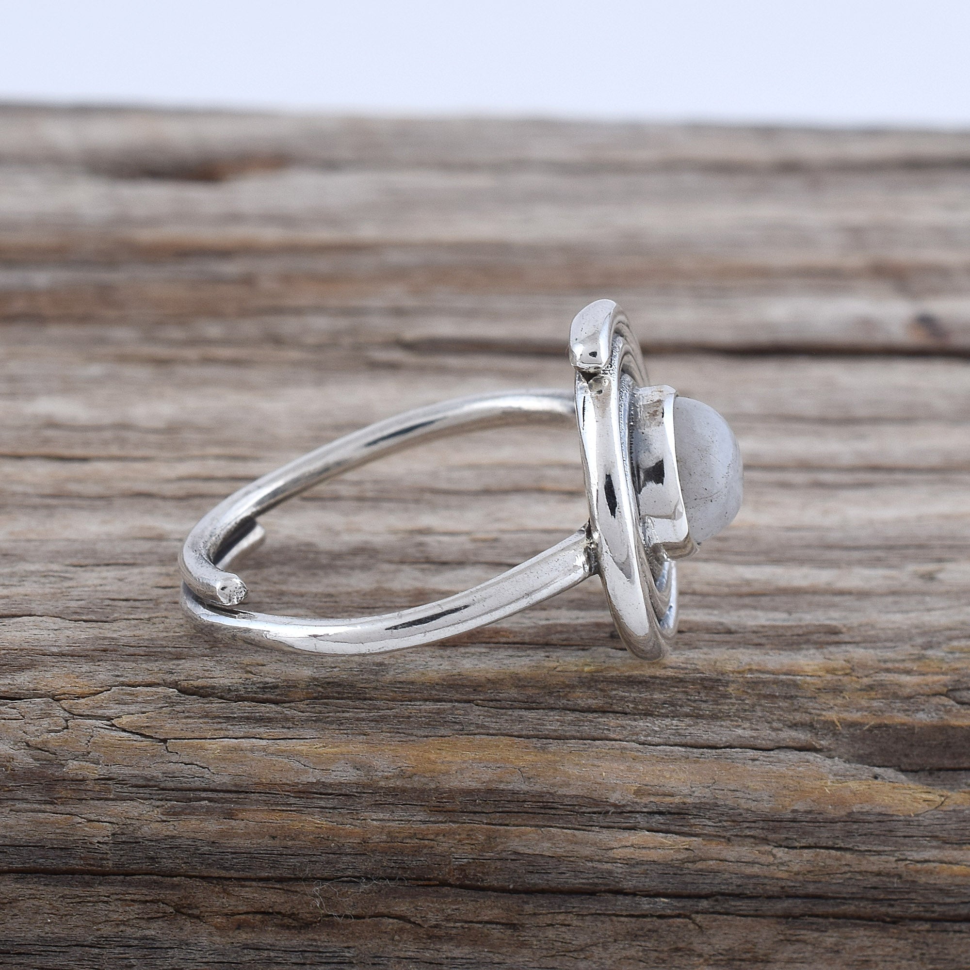Moonstone Adjustable Ring