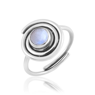 Moonstone Adjustable Ring