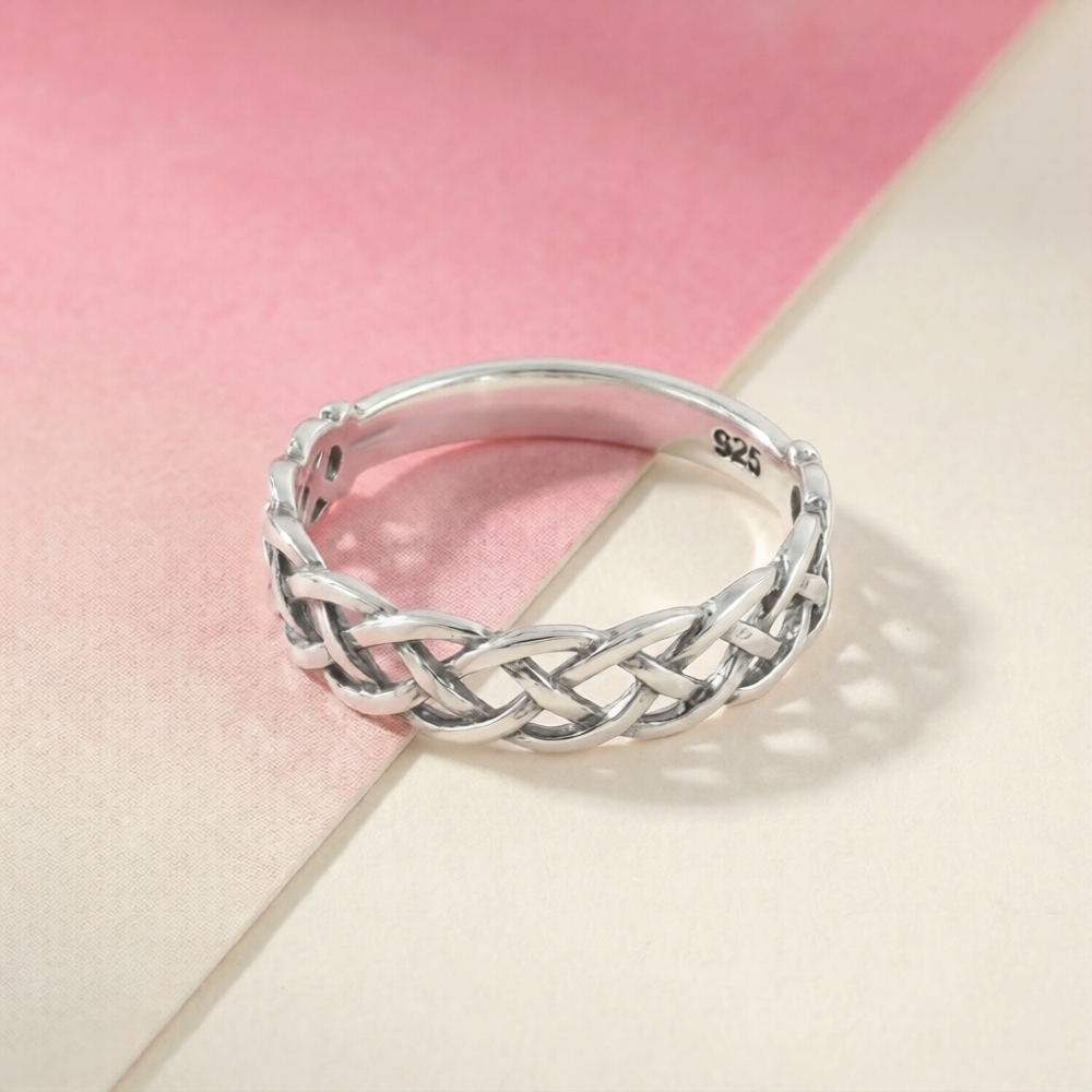 Oxidized Silver Band Ring