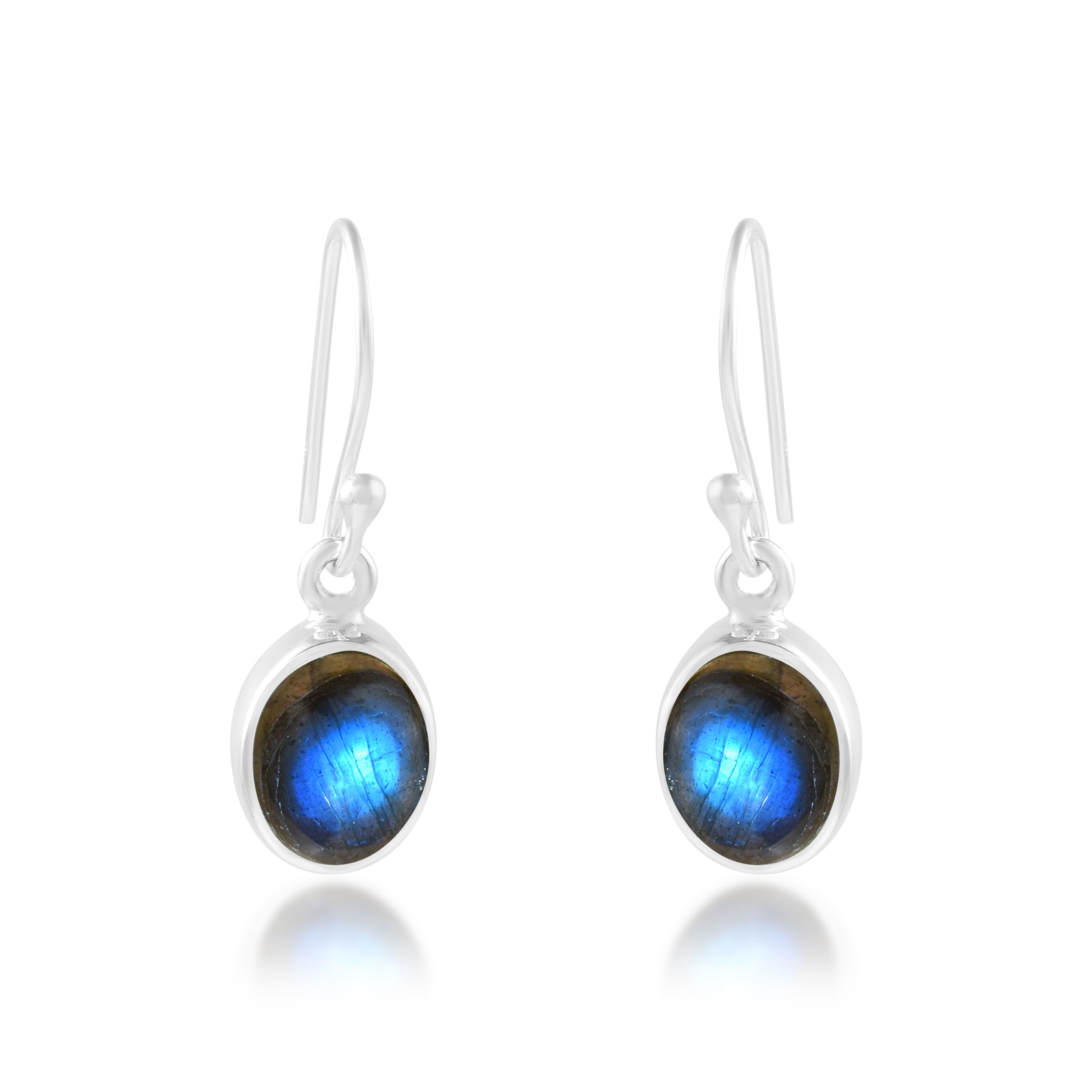 Blue Flash Labradorite Dangles