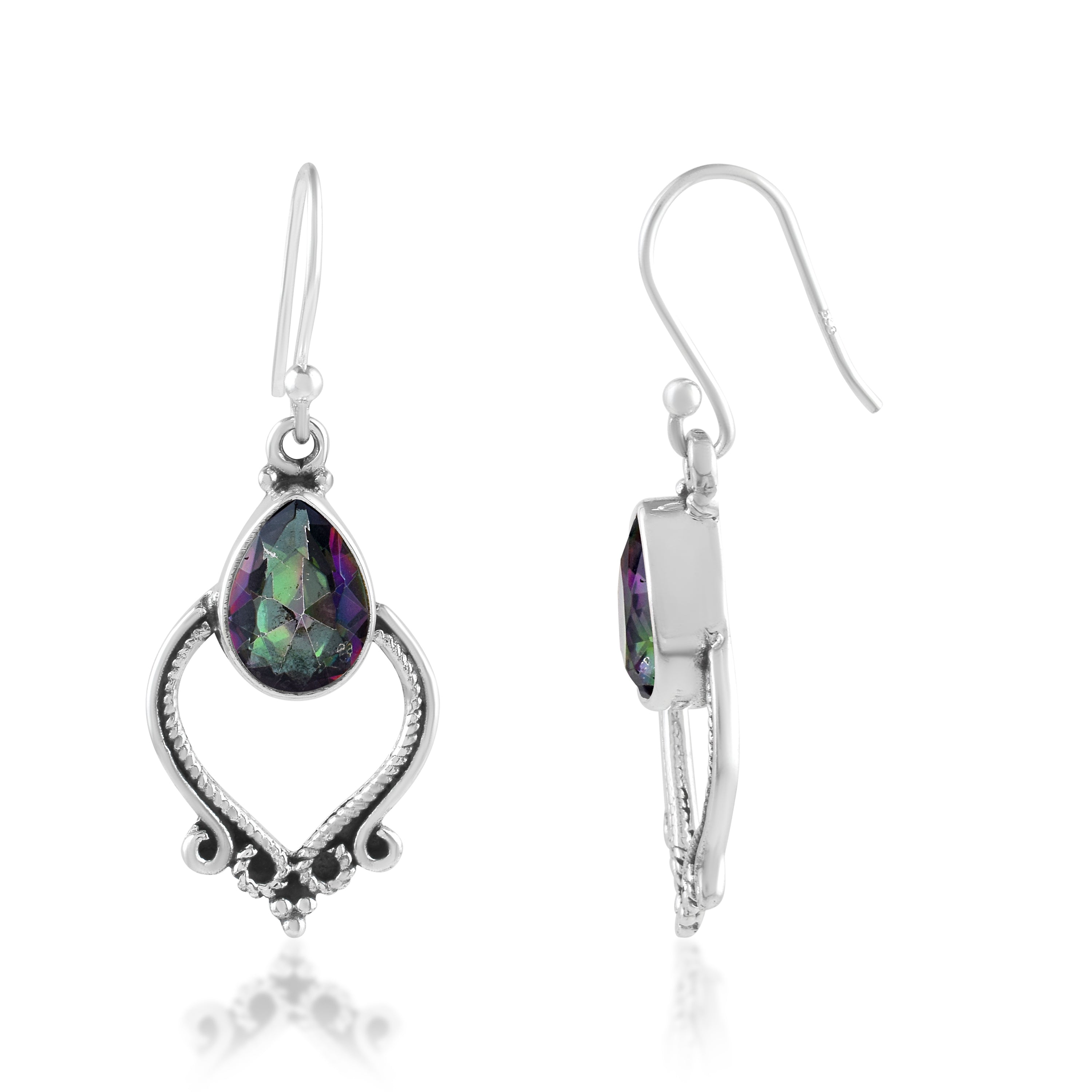 Mystic Quartz Gemstone Earrings