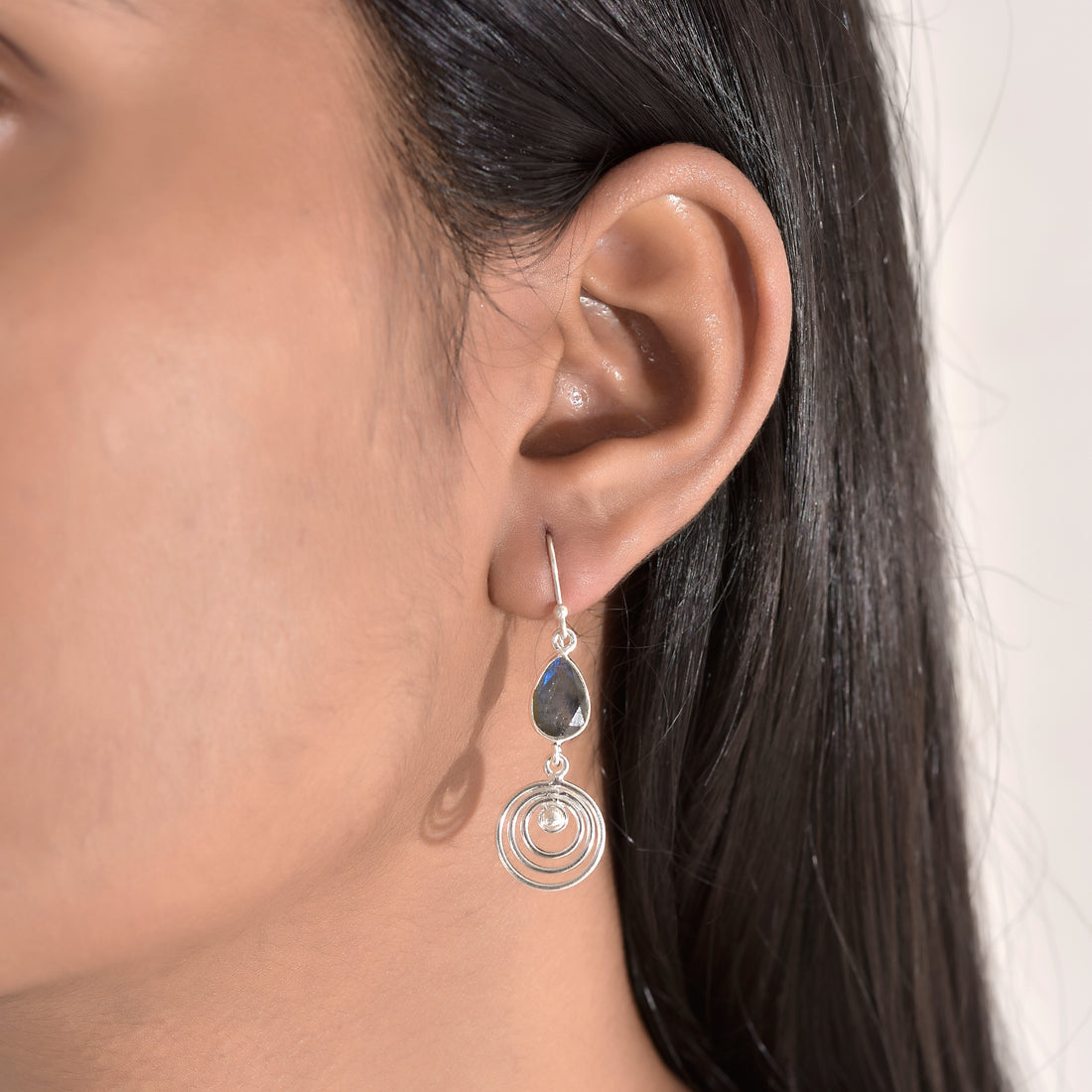 Blue Labradorite Drop Earrings