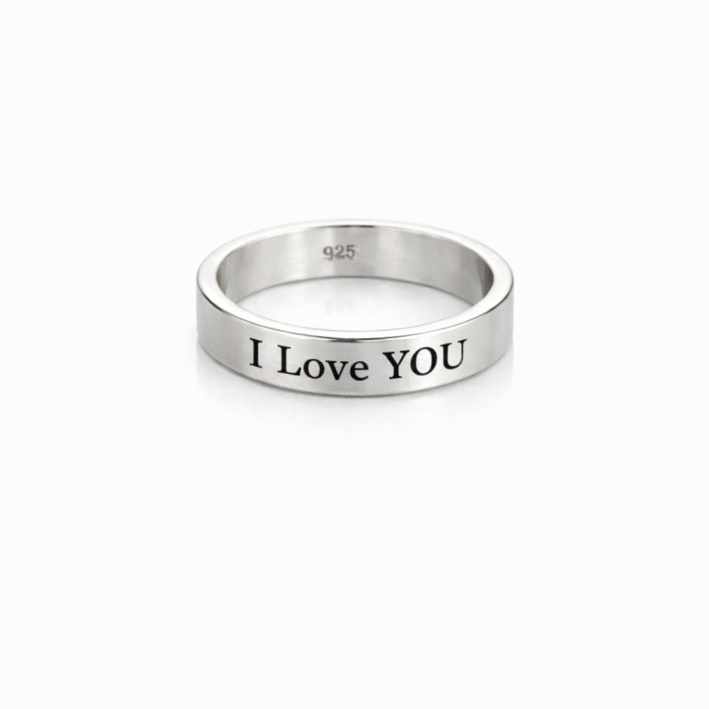 Custom Classic Silver Flat-Profile Band