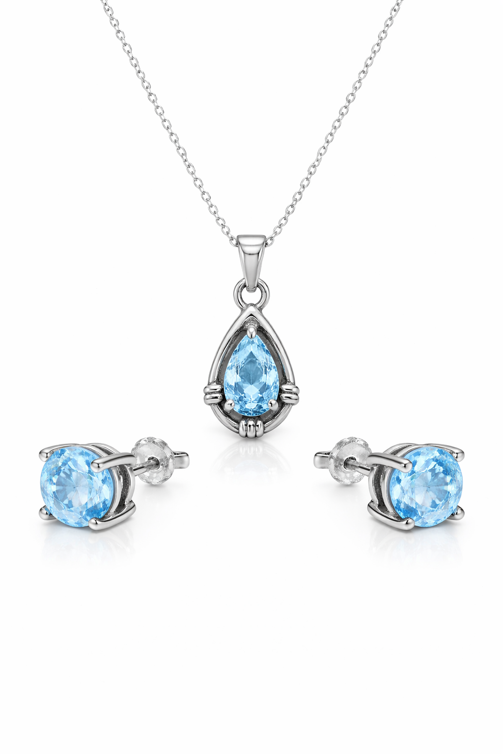 Minimalist Sky Blue Topaz Gift Set